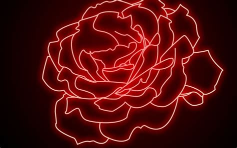 Neon Rose Wallpaper