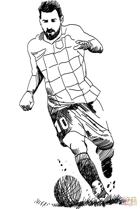 Lionel Messi World Cup Coloring Pages Free Printable Coloring Pages