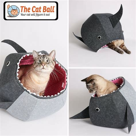 Great White Shark Cat Ball Cat Bed Cat Ball Cat Bed Modern Cat Bed