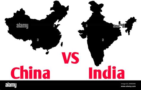 A India Vs China Border Disputes War Concept Illustration Fight Trade