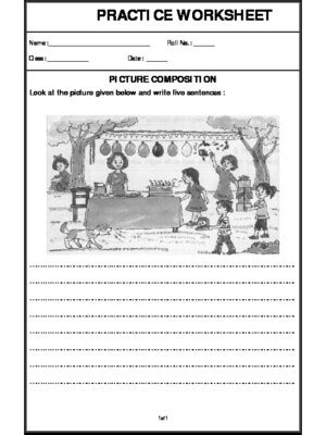 You can often fi x a lousy exposure, but if you cut off your aunt louisa's head. A2Zworksheets:Worksheet of Picture Composition-Paragraph Writing-Writing-English