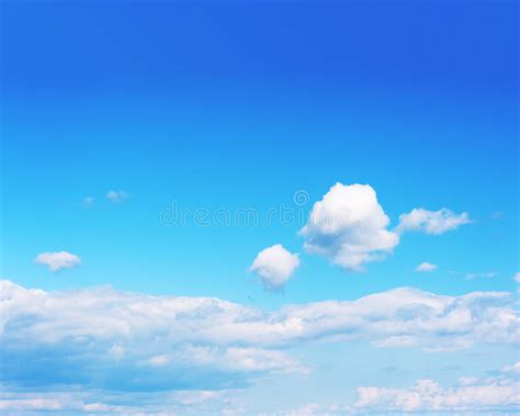 Beautiful View On Blue Sky And Clouds Stock Photo Image Of Peace