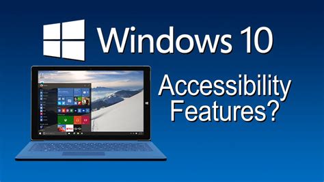 Windows 10 Accessibility Features The Blind Life Youtube