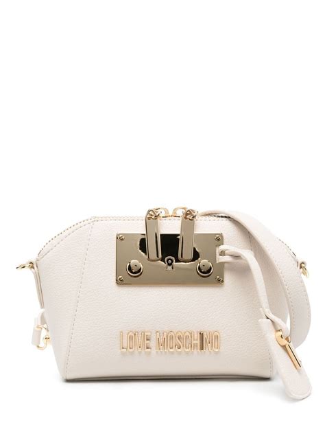 Love Moschino Logo Plaque Crossbody Bag Farfetch