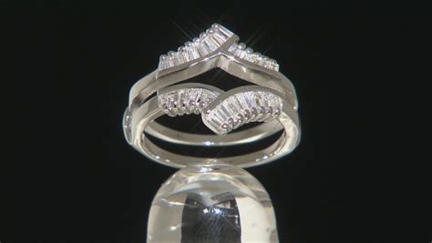 Bella Luce 245ctw Rhodium Over Sterling Silver Ring With Guard