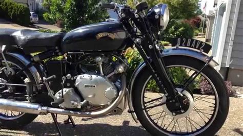 1951 Vincent Comet Motorcycle 500cc 14 Walk Around In The Sun Youtube