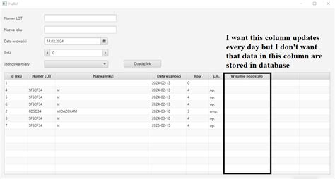 How To Set One Whole Specfic Column In Tableview With Data Not Adding Data To Database Javafx