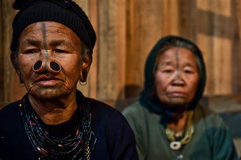 Konstantino Hatzisarros Travel Photography Two Apatani Tribe Women In