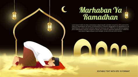 Исламский фон для рамадана исламская иллюстрация мусульман молящихся