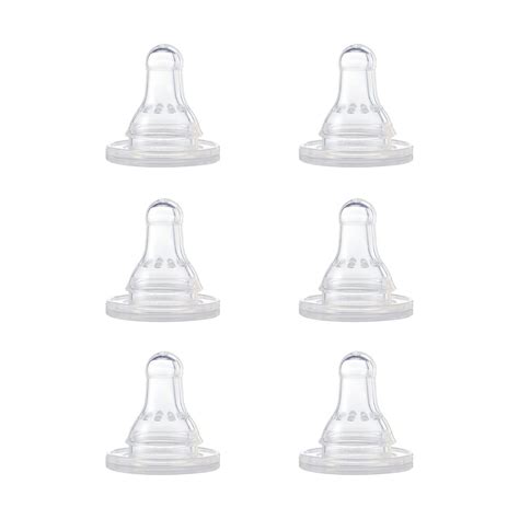 First Essentials By Nuk™ Replacement Bottle Nipples Silicone Fast Flow 6 Pack