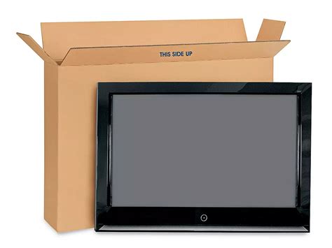 Tv Moving Boxes Flat Screen Tv Shipping Boxes In Stock Uline