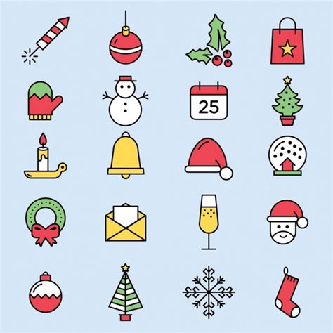 22 Free Christmas Icon Sets Ai Svg And Sketch Super Dev Resources