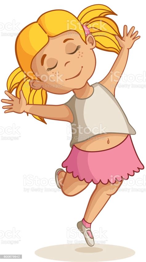 Little Girl Dancing Stock Illustration Download Image Now Istock
