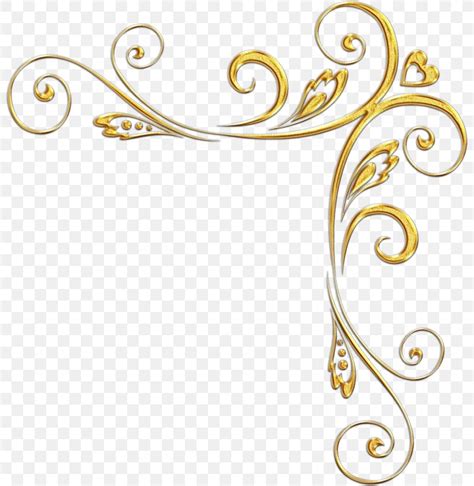 Gold Picture Frames Png 800x841px Decorative Corners Borders And