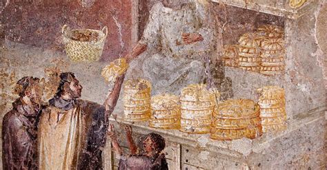 Sale Of Bread Fresco Pompeii Illustration World History Encyclopedia