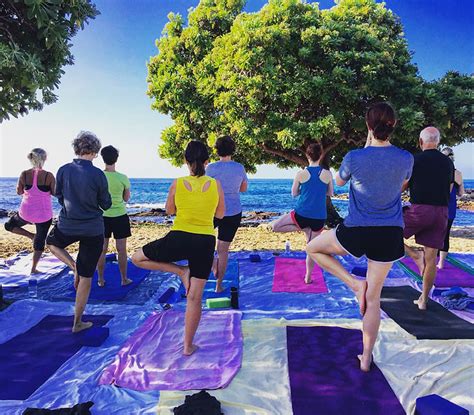 beach yoga classes kona hawaii big island hawaii beach yoga