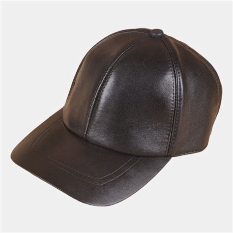 Men Vintage Genuine Leather Baseball Caps Outdoor Caps Adjustable Sale
