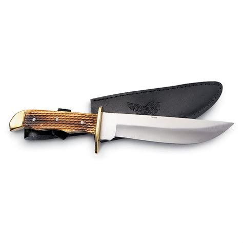 Bone Handle Little Jim Bowie Knife 114664 Fixed Blade Knives At