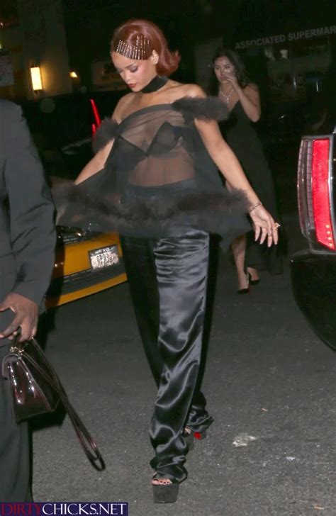 Sexy Rihanna Candid See Through Nipple Slip Photos Leaked Dirtychicks