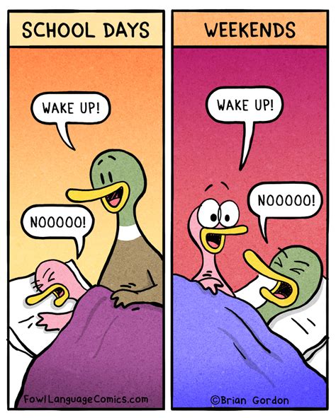 Waking Up Fowl Language Comics