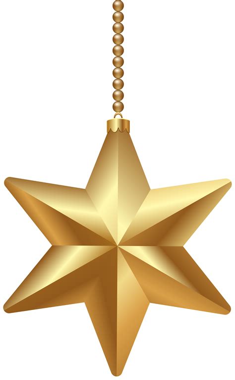 Christmas Star Of Bethlehem Clip Art Gold Christmas Star Png Clipart