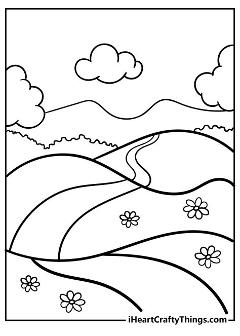 Nature Coloring Pages For Kids Printable