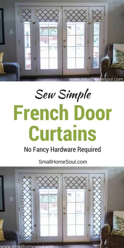 Maybe you would like to learn more about one of these? Simple French Door Curtains Easy DIY Tutorial | Door curtains diy, French door window treatments ...
