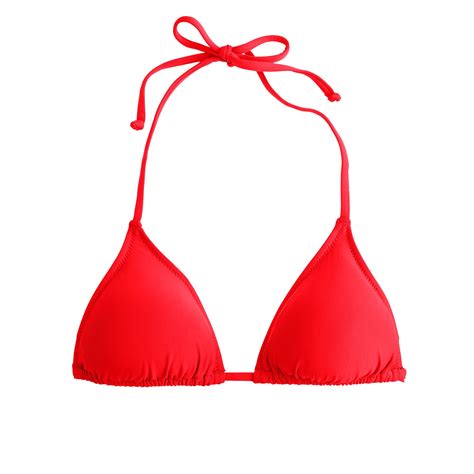 Jcrew String Bikini Top In Red Lyst