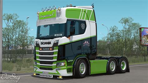 TransconR Skin For Scania Next Gen ETS2 Mods Euro Truck Simulator 2