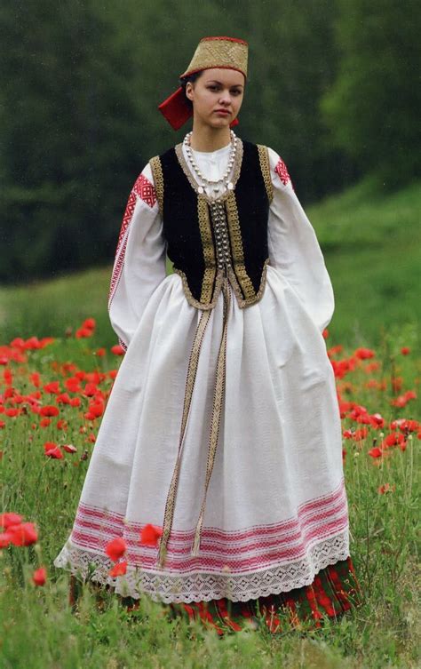 Biržai Folk Costume Lithuania European Fashion Lithuanian Clothing