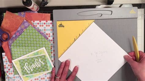 Envelope Making With Ek Tools Scoreboard And Matching Card How To
