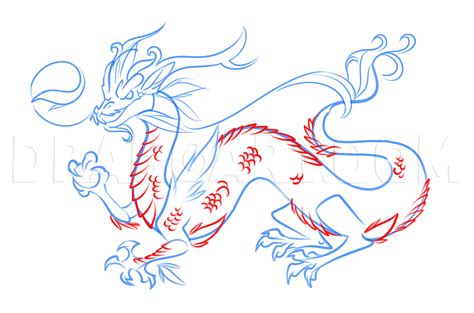 How To Draw A Chinese Dragon Dragoart