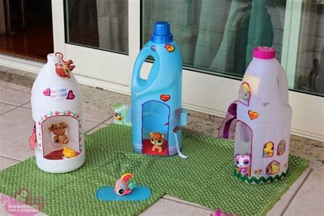 Diy Plastic Bottle Doll Houses Diy Doll Crafts Crafts For Kids