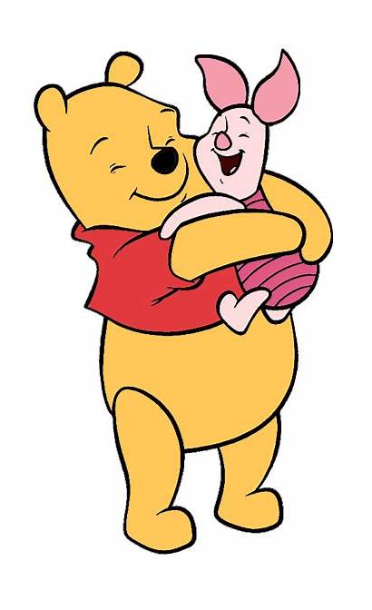 Pooh Piglet Winnie Hugging Friends Clipart Hug