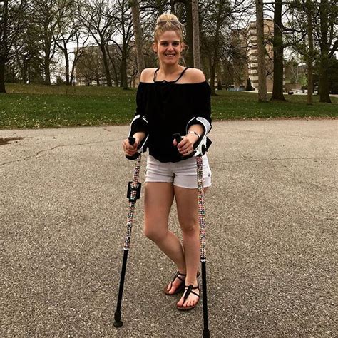 Girl On Crutches Crutches Girl