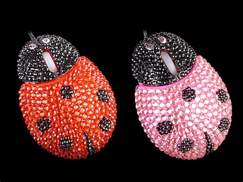 I'll list the major components and then some silly stuff on the side. USB Bling Bling Ladybug Optical Mouse