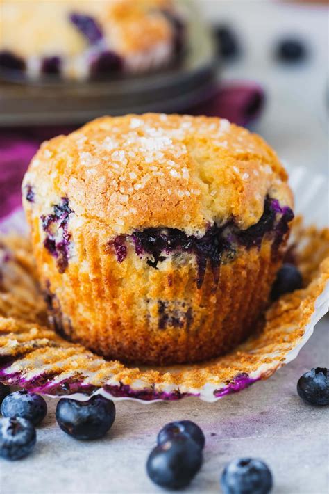 Bakery Style Blueberry Muffin Recipe Oh Sweet Basil