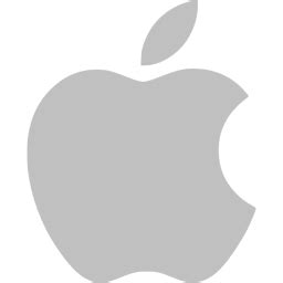 Silver apple icon - Free silver site logo icons png image