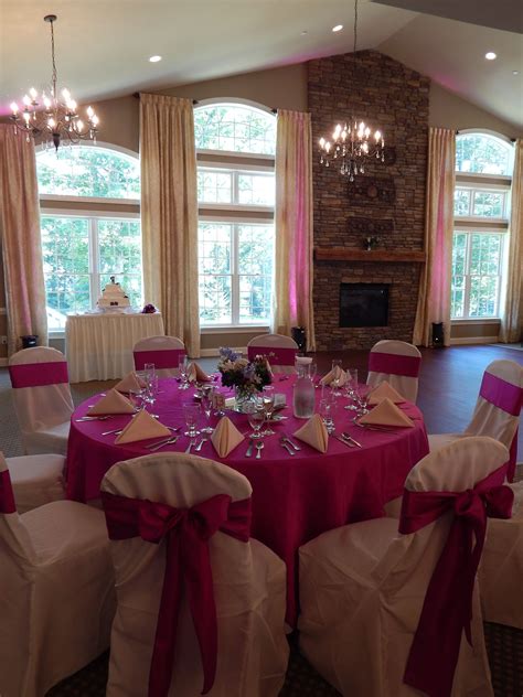 An Elegant Magenta Wedding At Sand Springs Linens Compliments Of Frank