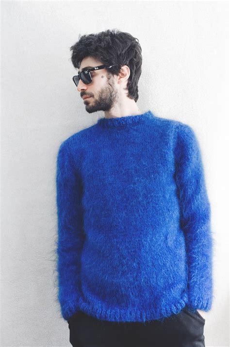 Stylish Mens Mohair Sweaters Etsy