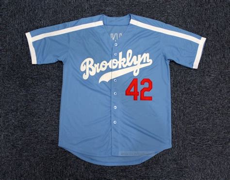 Throwback Jackie Robinson 42 Brooklyn Baseball Jerseys Etsy