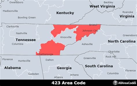 423 Area Code Details Map Location Time Zone And More Seo Act