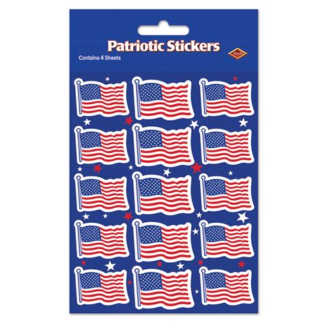 patriotic u s flag stickers