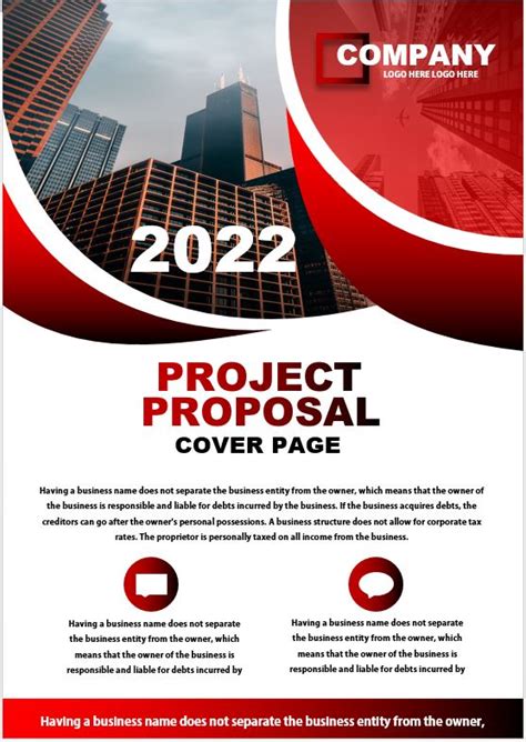 Download Word Cover Page Company Logo Project Proposal Template Cswera