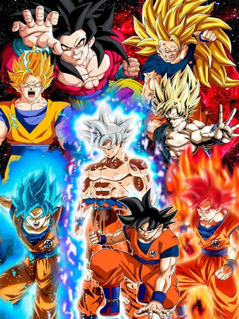 Transformaciones De Goku By Wallpapersdbs On Deviantart