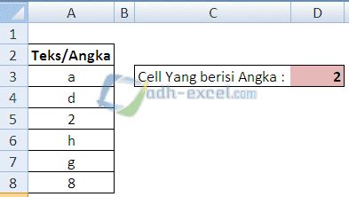 Menghitung Jumlah Cell Yang Berisi Teks Dan Angka Belajar Excel