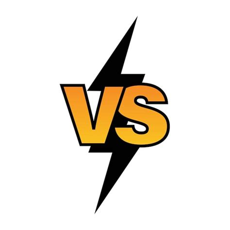 Versus Plantilla De Diseño De Logotipo De Ilustración De Batalla Versus