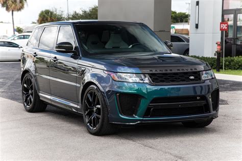 (sorted from smallest to largest length. Used 2018 Land Rover Range Rover Sport SVR For Sale ...