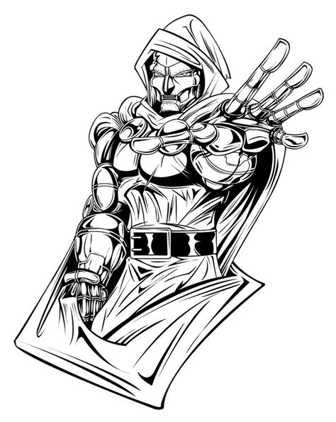 Coloring Pages Coloring Pages Doctor Doom Printable For Kids