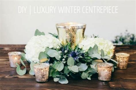 Luxury Diy Winter Wedding Table Centerpiece Weddingomania Weddbook